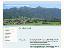 Tablet Screenshot of maennerchor-aschau.de